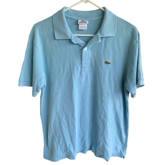 Vintage Lacoste Blue Polo Shirt Classic Style Men’s Size 4 - Picture 1 of 7